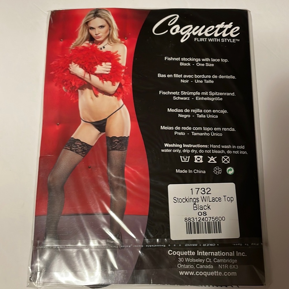 Fishnet Stockings W/Lacetop